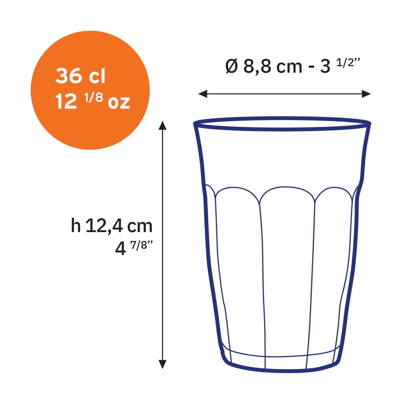 Marine Glass Tumbler - Set of 6