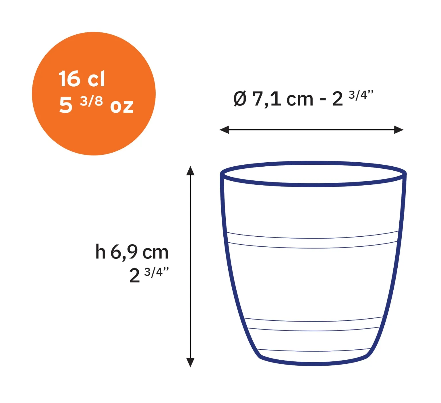 Glass Tumblers - Set of 6