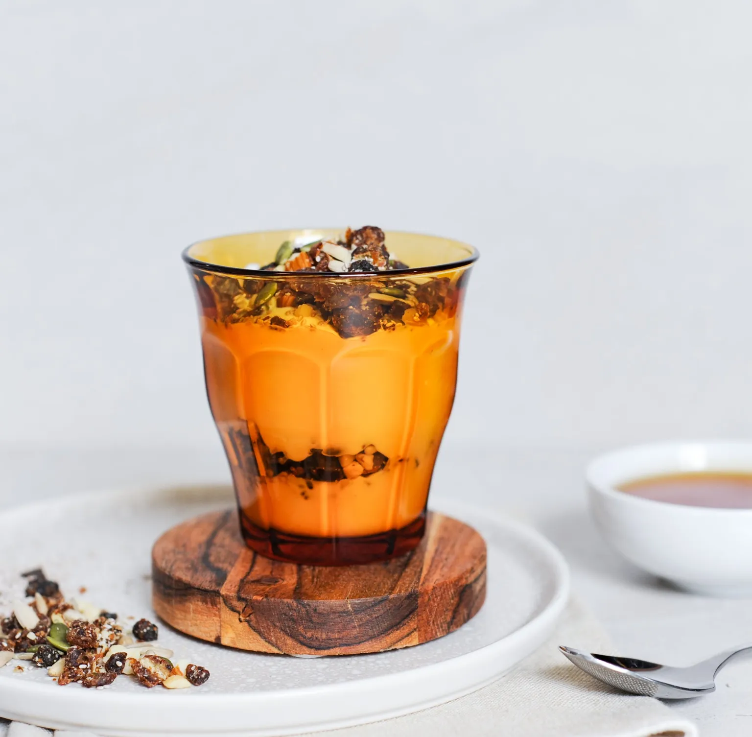 Amber Glass Tumbler - Set of 6
