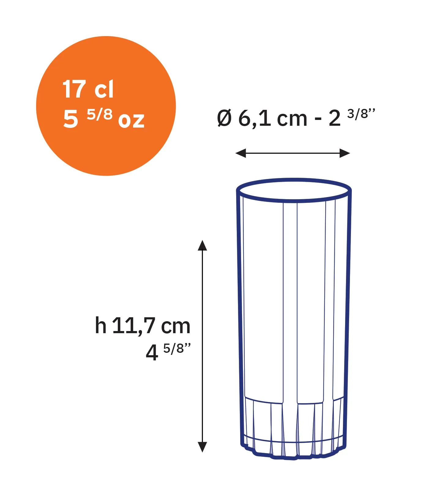 Jazz Glass Tumbler - Set of 6