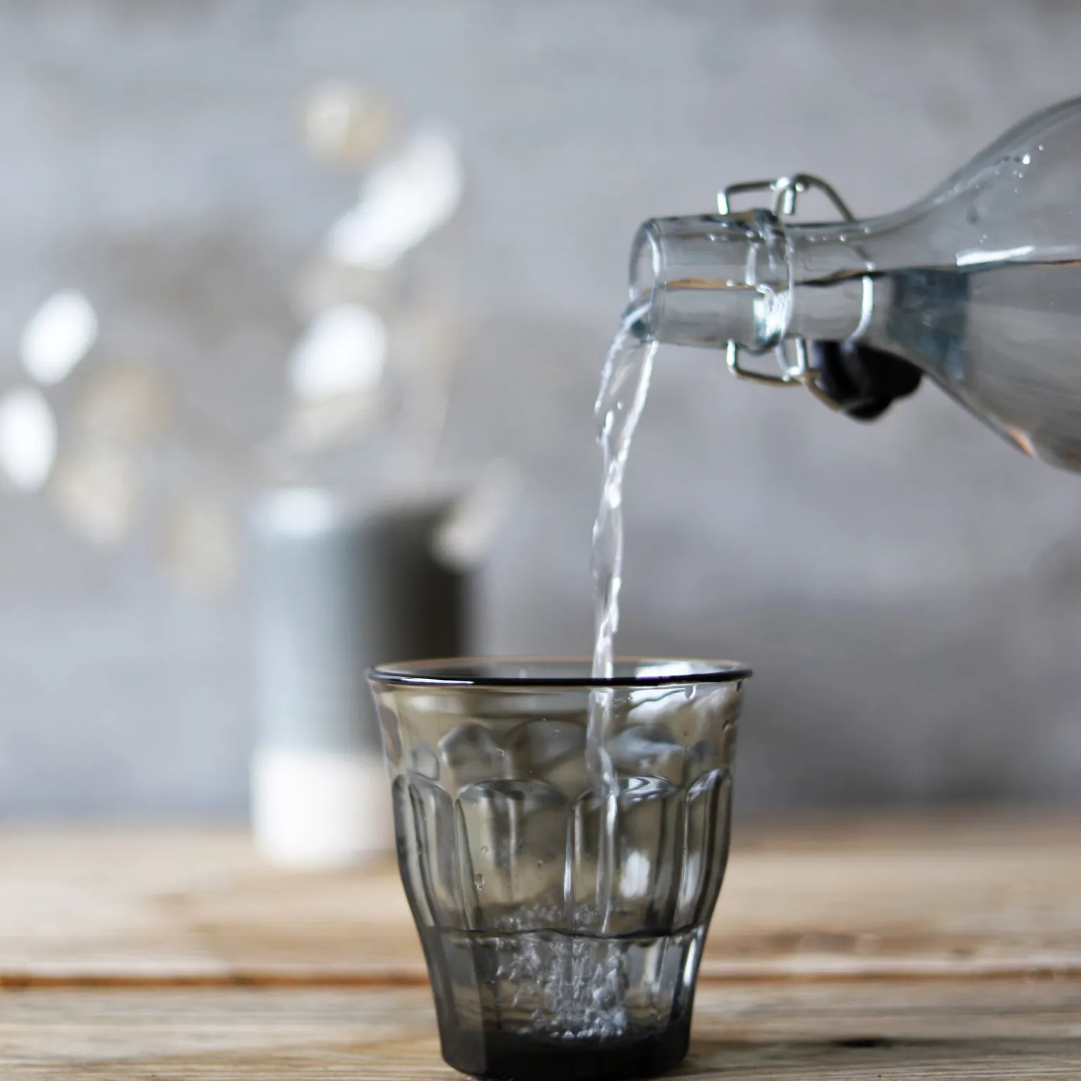 Grey Glass Tumbler - Set of 6